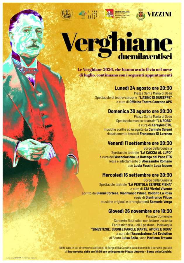 Le Verghiane 2026 proseguono nei luoghi di Giovanni Verga tra teatro, musica e letteratura